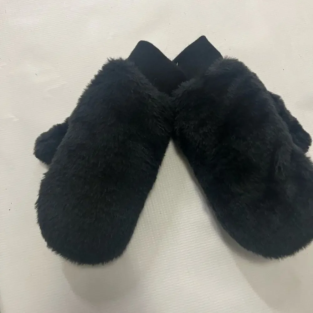 SPRIGS FAUX FUR‎ SHERPA REVERSIBLE MITTENS SIZE L/XL